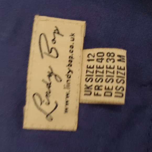 Lindy Bop Claudette Retro Style Royal Blue Dress - Picture 5 of 9